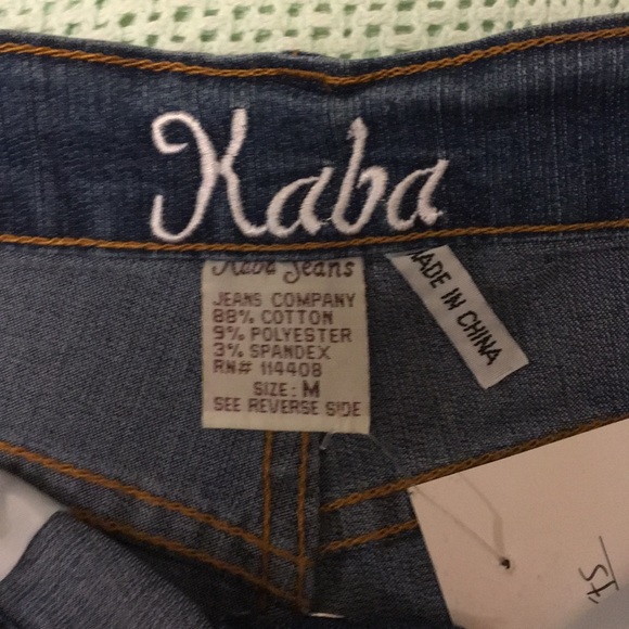 Kaba Blue Jean Frayed Shorts NWT - Picture 4 of 6